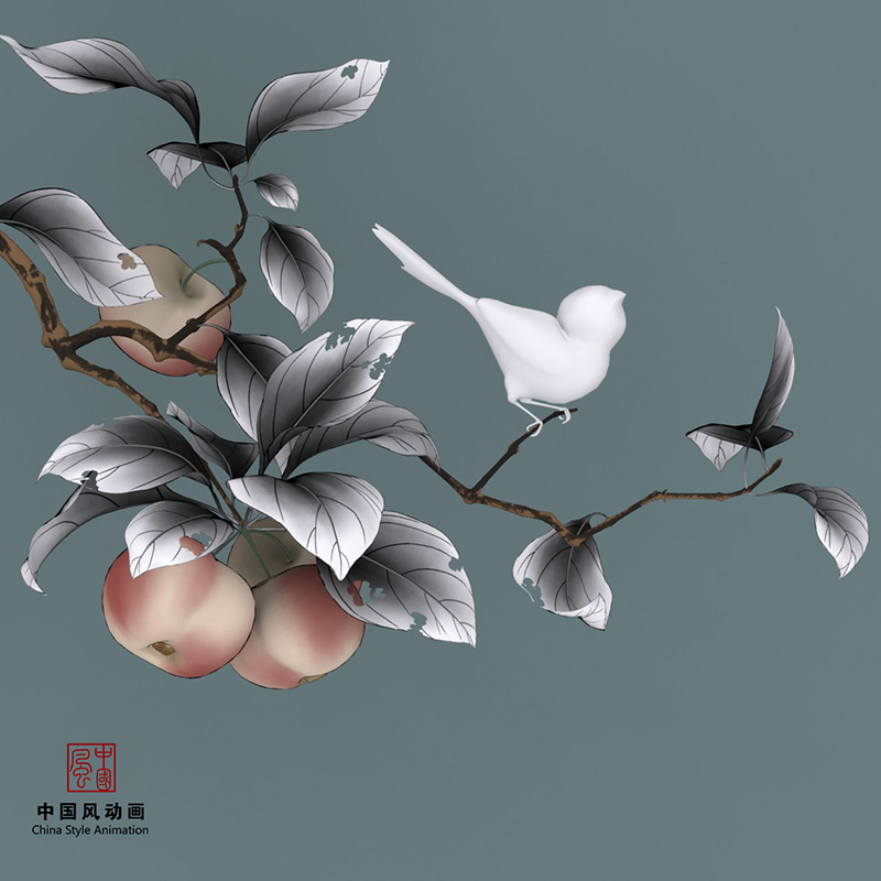 中国风动画 - 水墨动画，数字国画